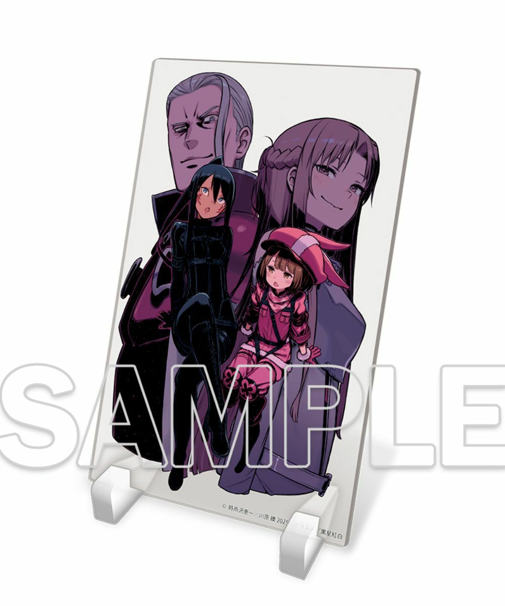 預購-『Sword Art Online刀劍神域 IF』 壓克力板 Ver.時雨沢恵一×黒星紅白【日本進口精品】