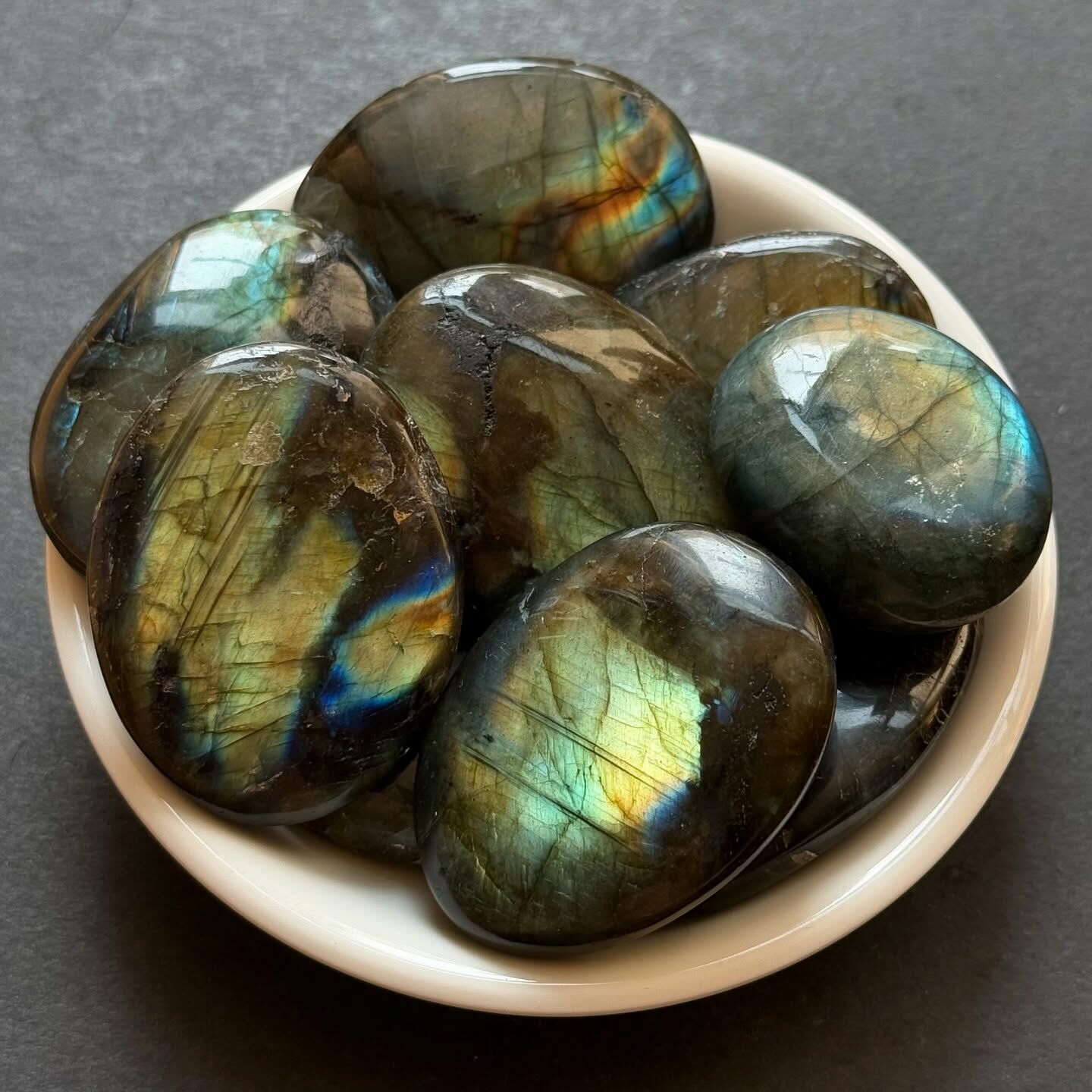 [原石] 拉長石 水晶把玩