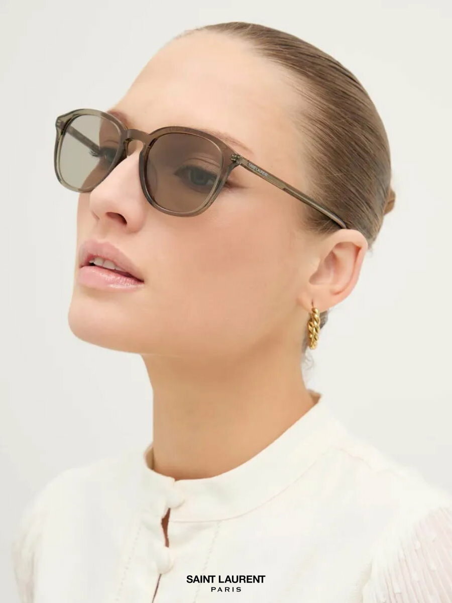 セ*ィ様 SAINT LAURENT Saint Laurent SL 785 002 - Man and Woman Eyeglasses – LookerOnline