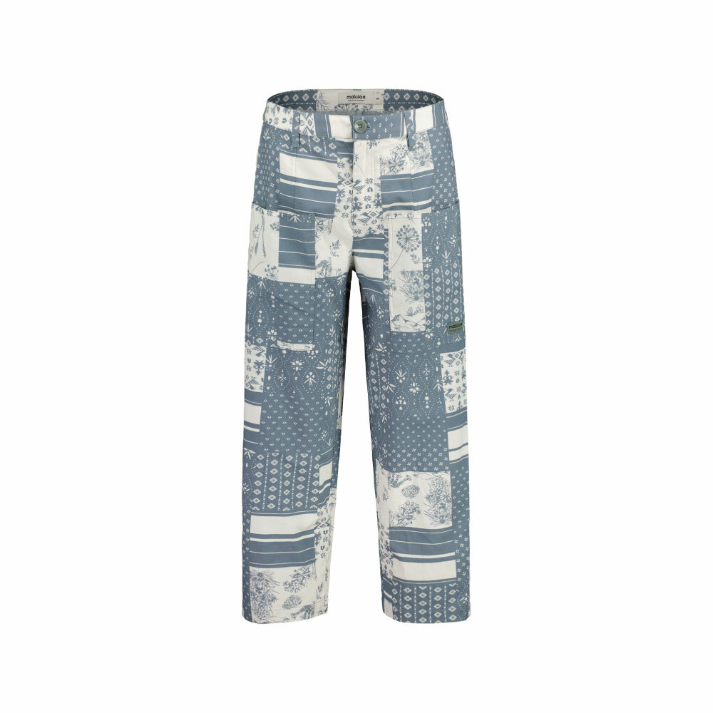 【MALOJA】女有機棉印花長褲 / 25MA39451-[煙燻紫、拼布藍]