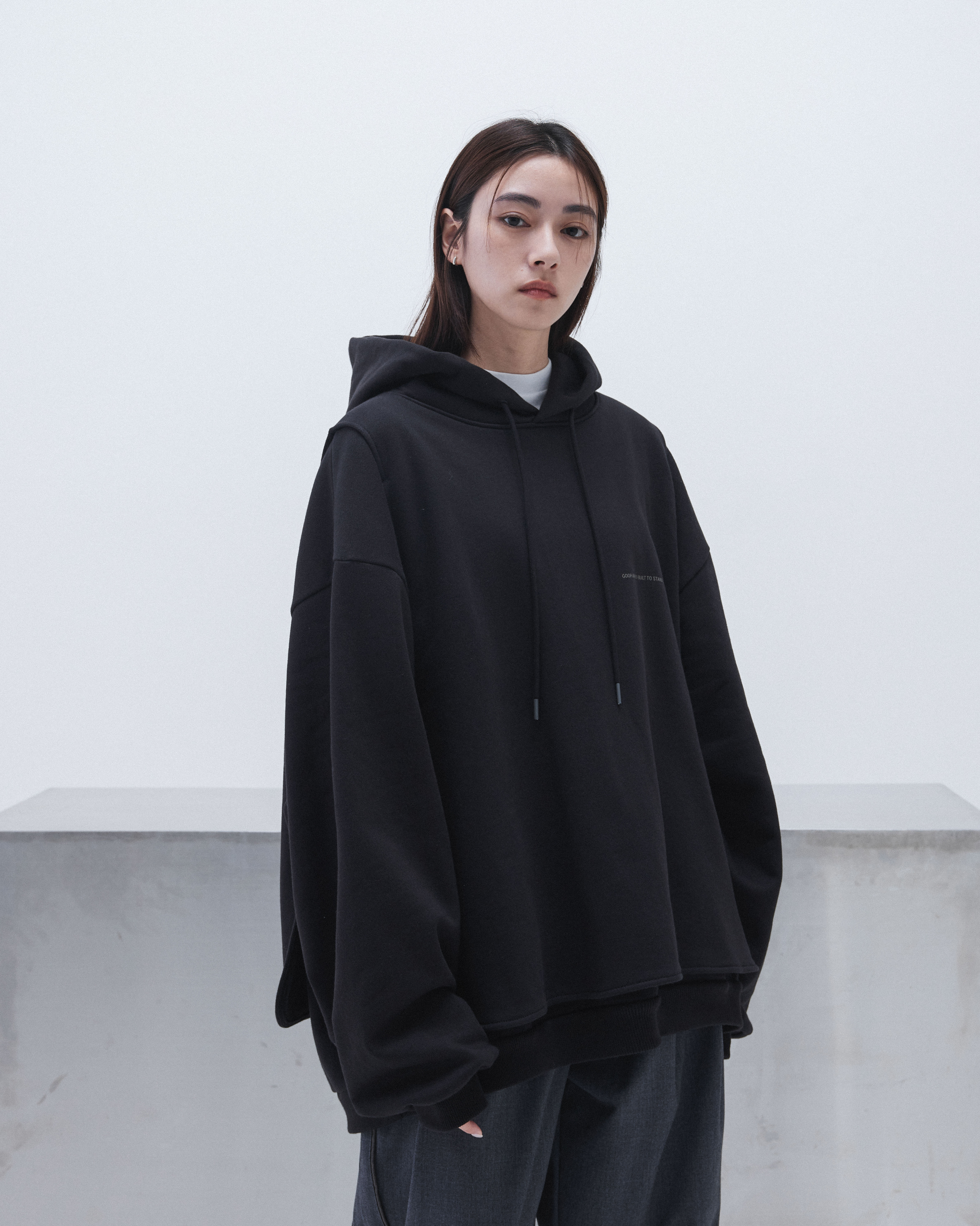 GOOPiMADE G7-H3 “Mantle” Double-Layer Hoodie - Black