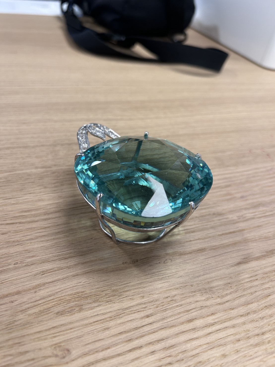 (寶石咖啡杯)迷你綠曜石吊墜