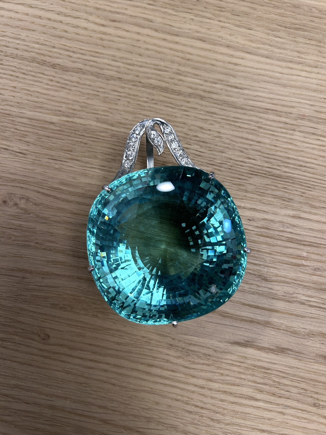 (寶石咖啡杯)迷你綠曜石吊墜