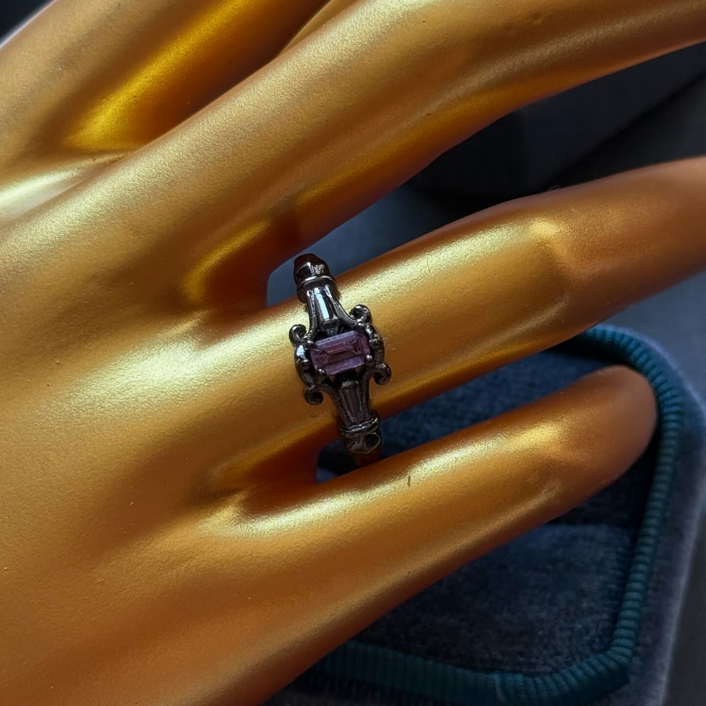 [原石] 紫水晶 水晶戒指