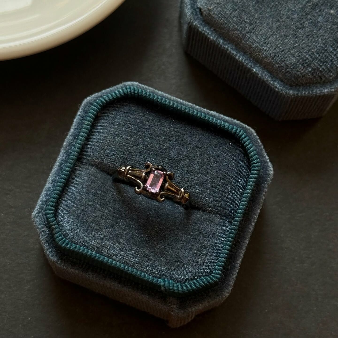 [原石] 紫水晶 水晶戒指