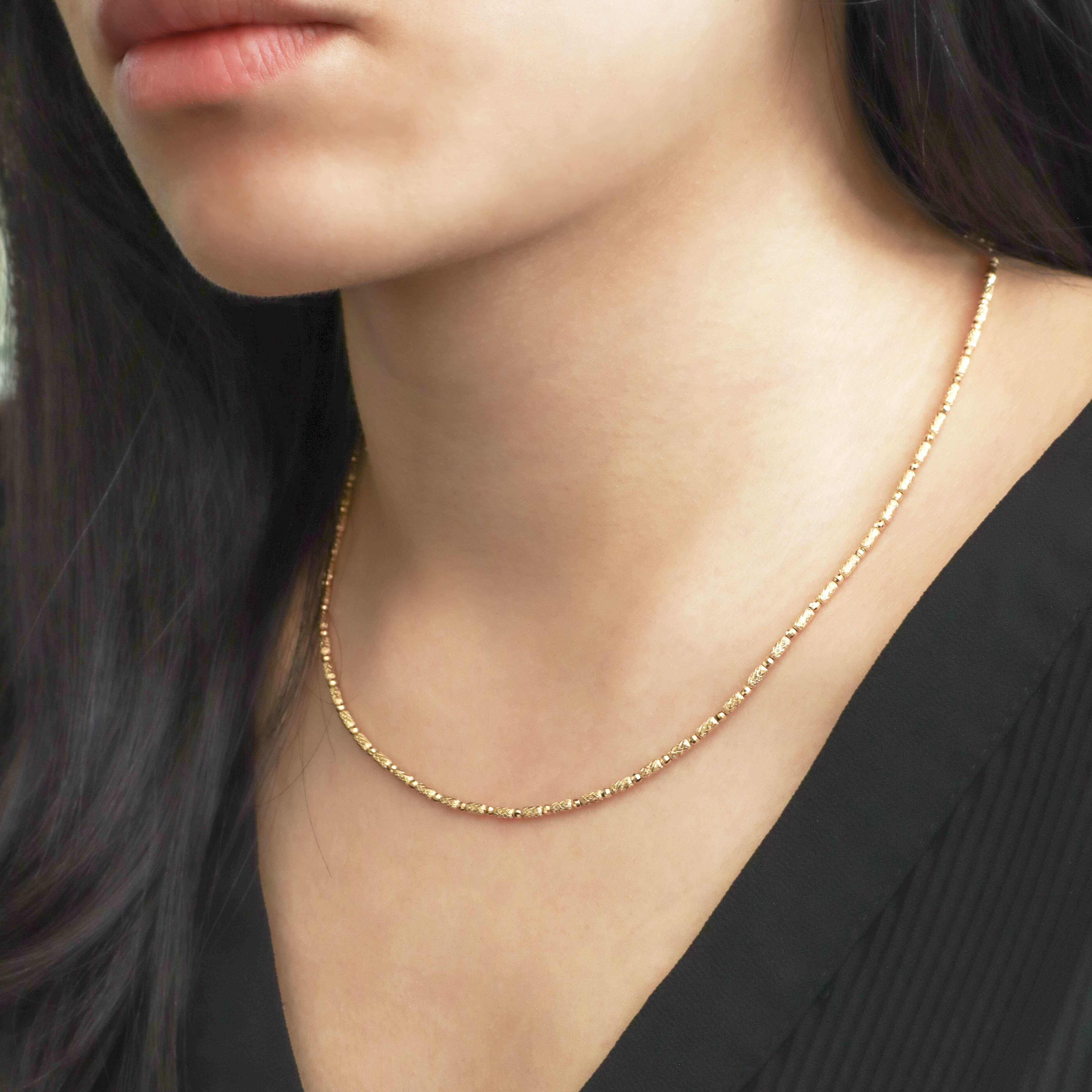 18K/日本設計款系列-澈金串鍊