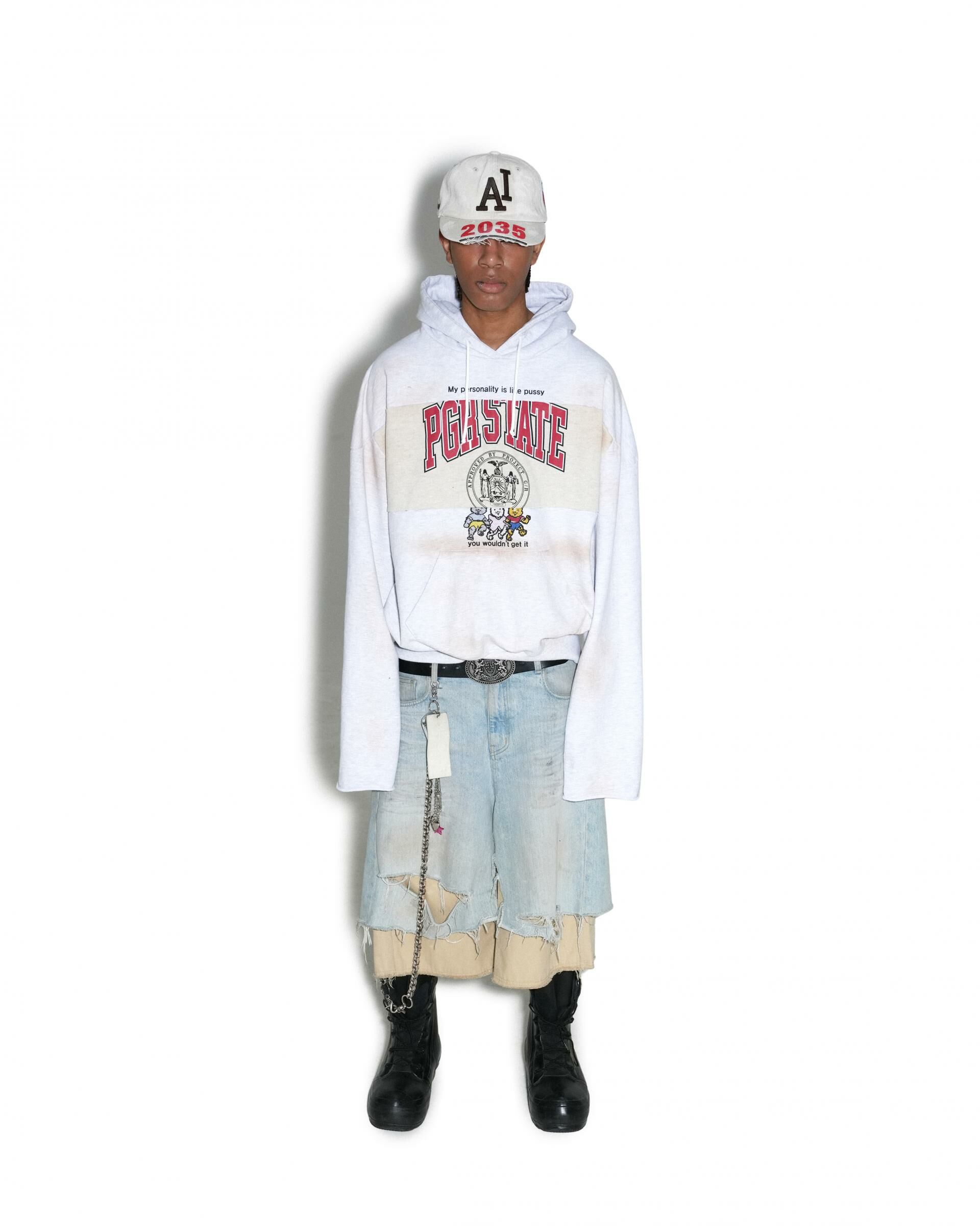 PROJECT G/R｜REWORKED SPORT HOODIE (DIRTY MELANGE)