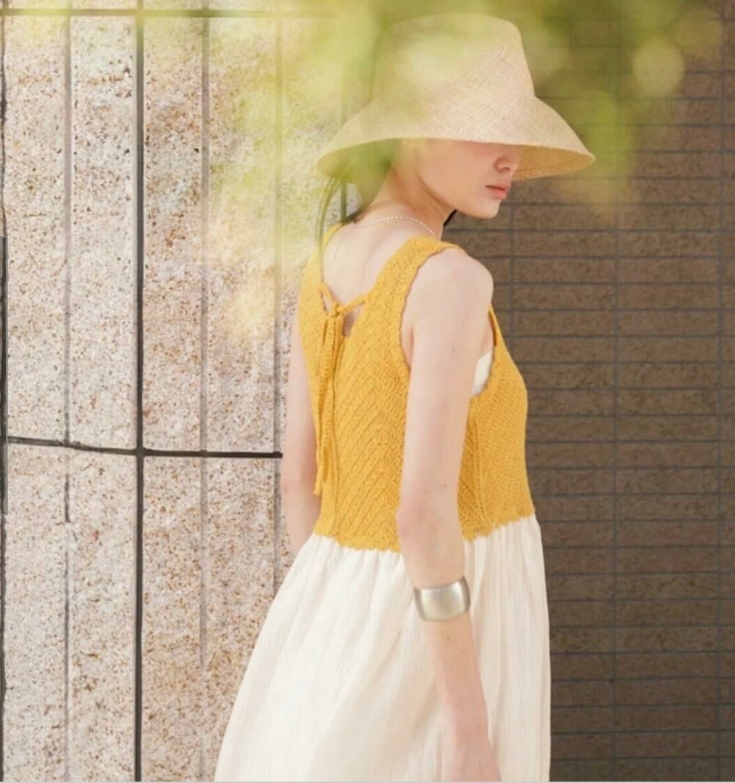 {Special Price} 鉤針編織組合吊帶洋裝 (五色入）【日本直送】