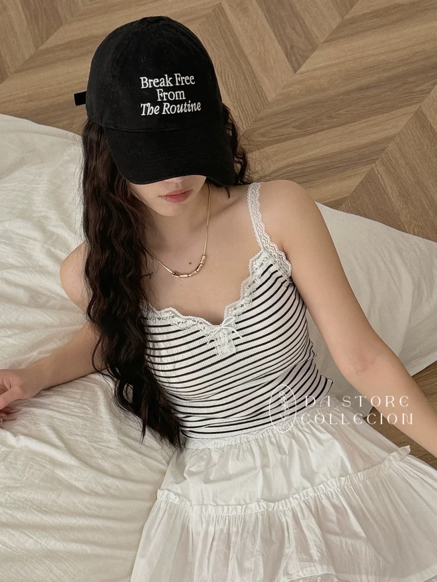 純欲蕾絲蝴蝶結BRA TOP/五色