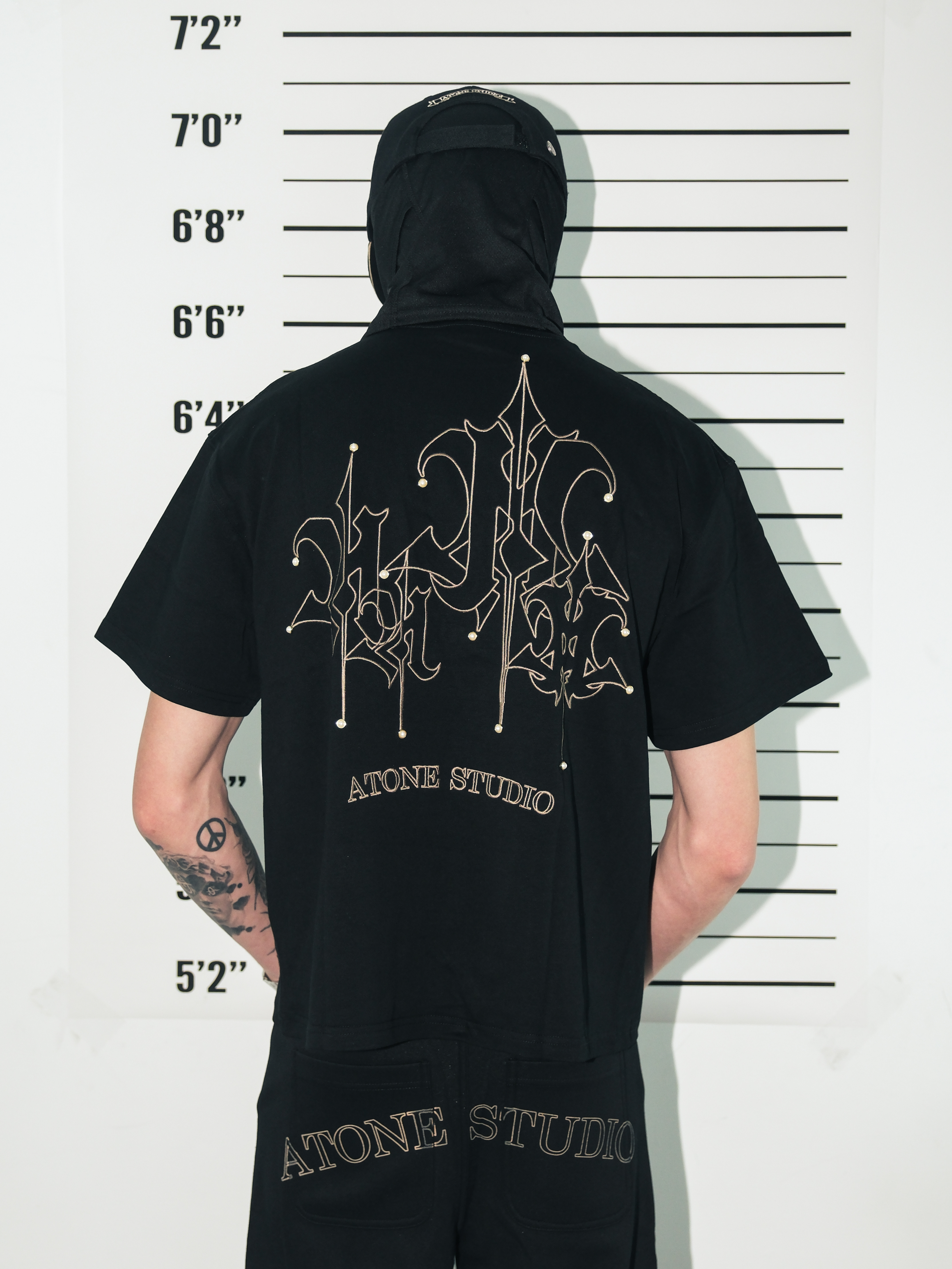 Atone studio 25ss "G.O.A.T" pearl logo T