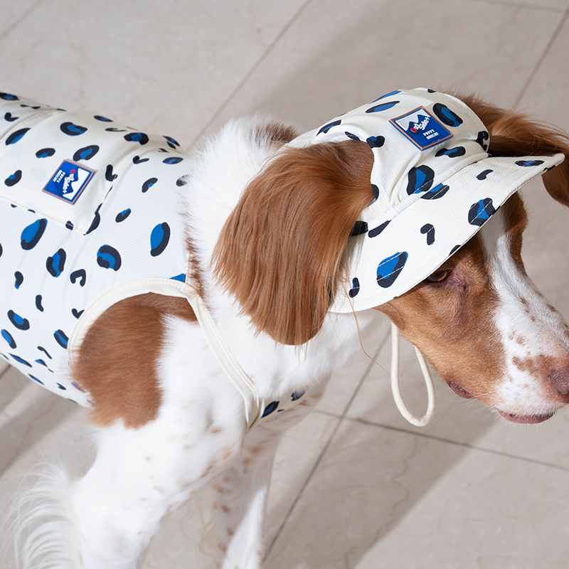 puppygallery｜ 豹紋涼感漁夫帽  白