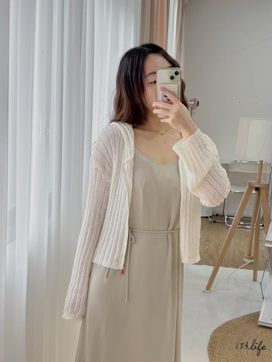 |現貨|針織拉鍊連帽外套(2色)