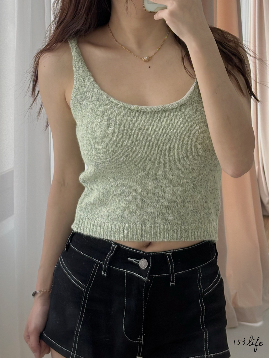 |現貨|雪花混色針織背心(3色)