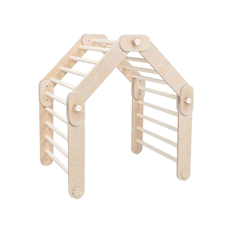 happymoon 多功能遊戲攀爬架－木色