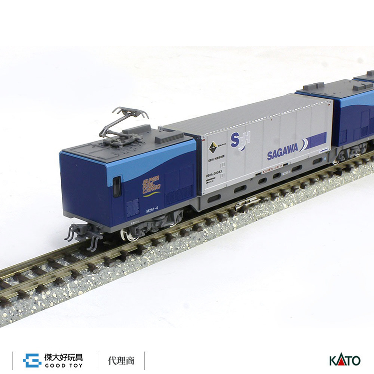 KATO 10-1722 特急貨櫃電車 M250系 Super Rail Cargo (搭載U50A貨櫃) 增結A (4輛)