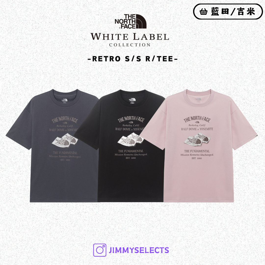 【代購】THE NORTH FACE 北臉 白標 RETRO LOGO圖案 短袖 短T NT7UR05