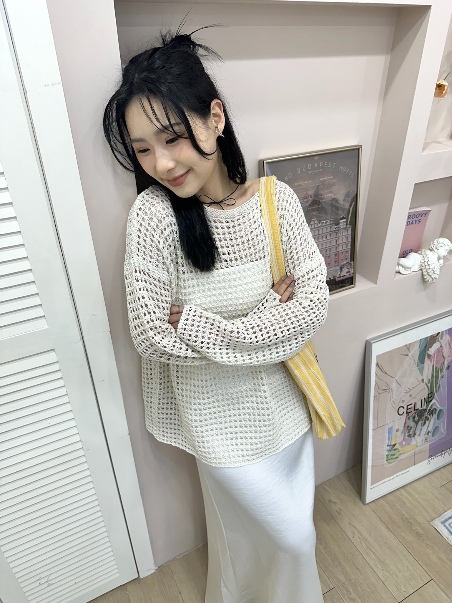 鬆弛感十足洞洞針織衣