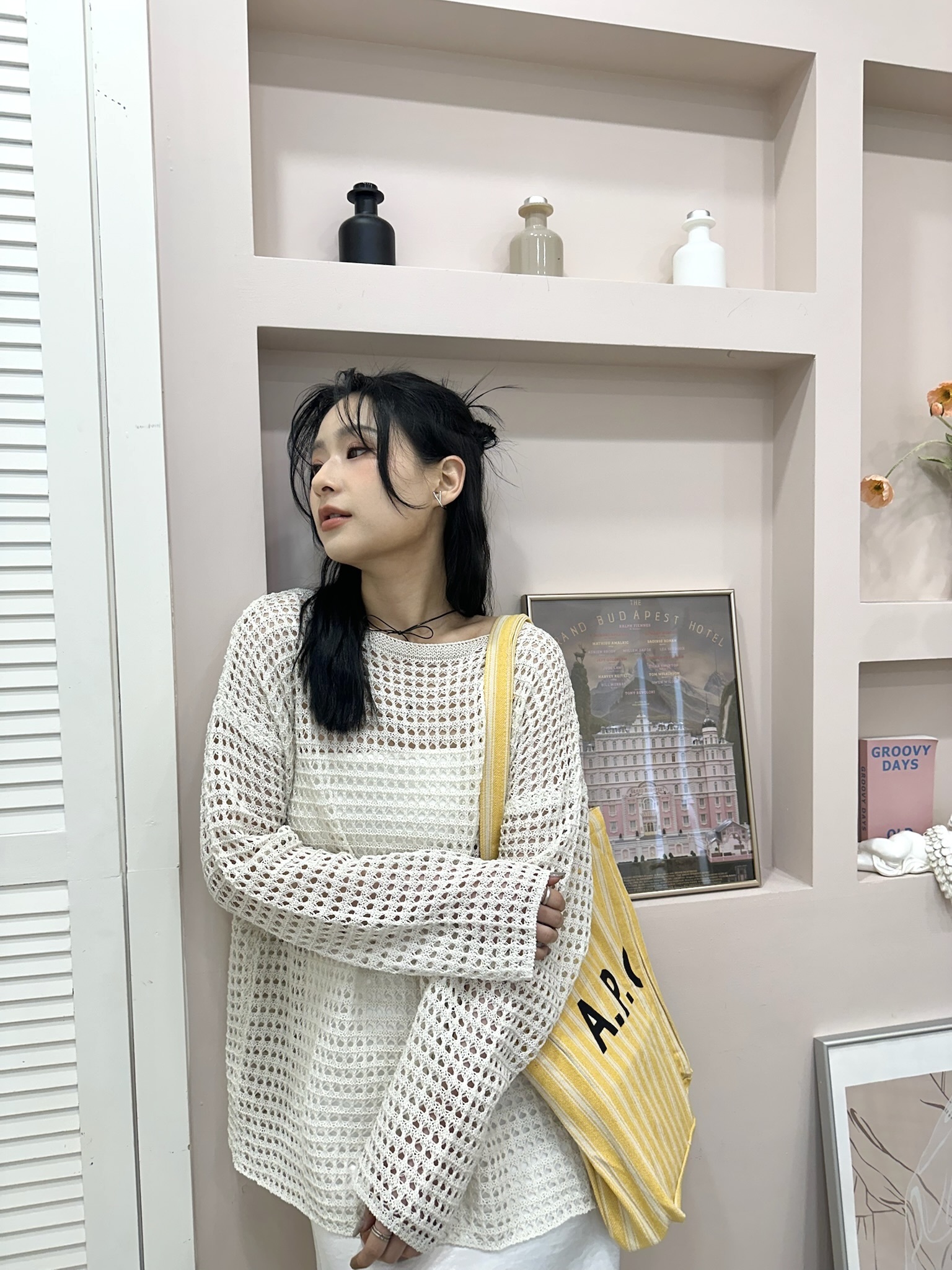 鬆弛感十足洞洞針織衣