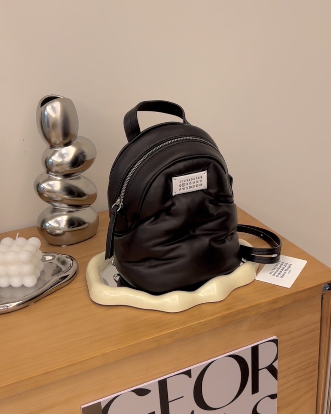 MAISON MARGIELA｜GLAM SLAM 雲朵雙肩包 黑色