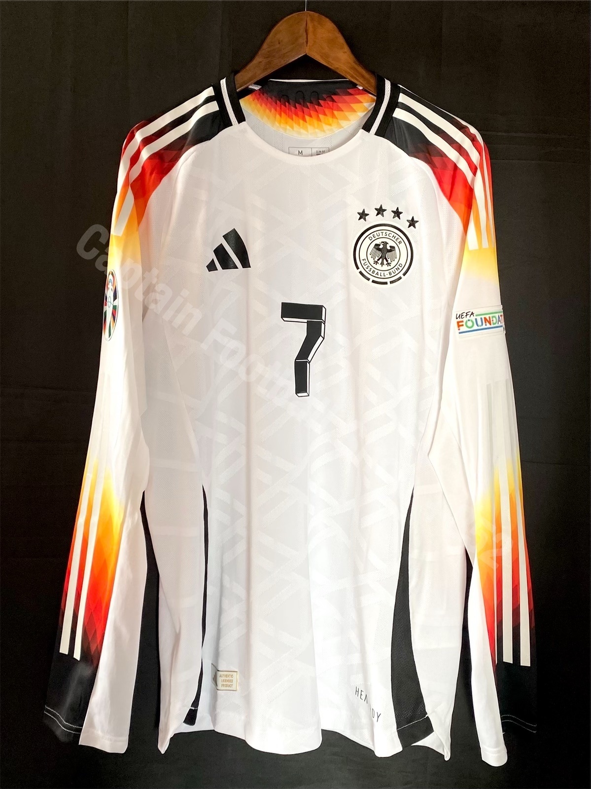 Germany 2024 Adidas L/S Home Authentic Player Shirt #7 HAVERTZ