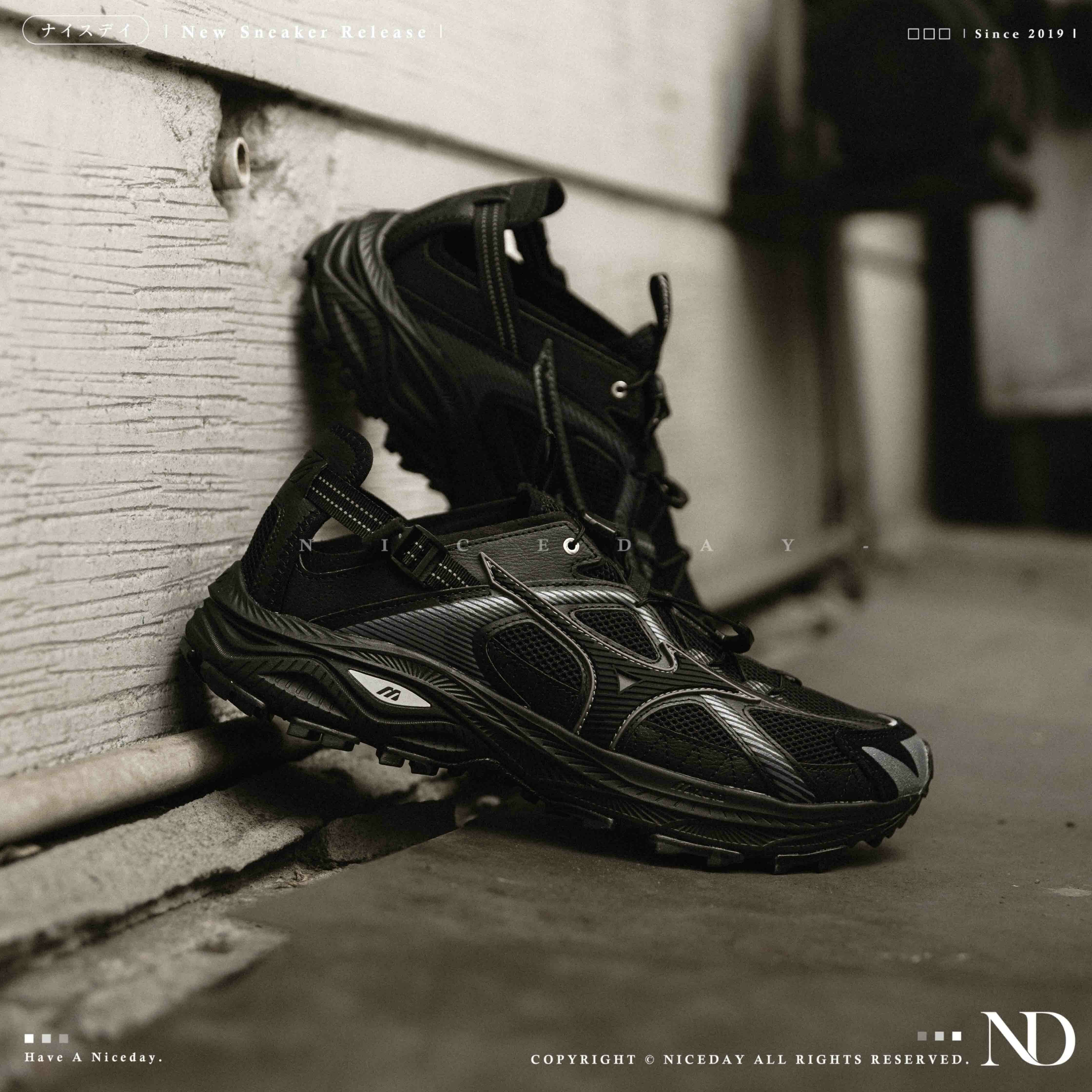 NICEDAY 代購 Mizuno Trail se 黑魂 全黑 黑色 工裝 機能鞋 登山 復古 穿搭 D1GH241903