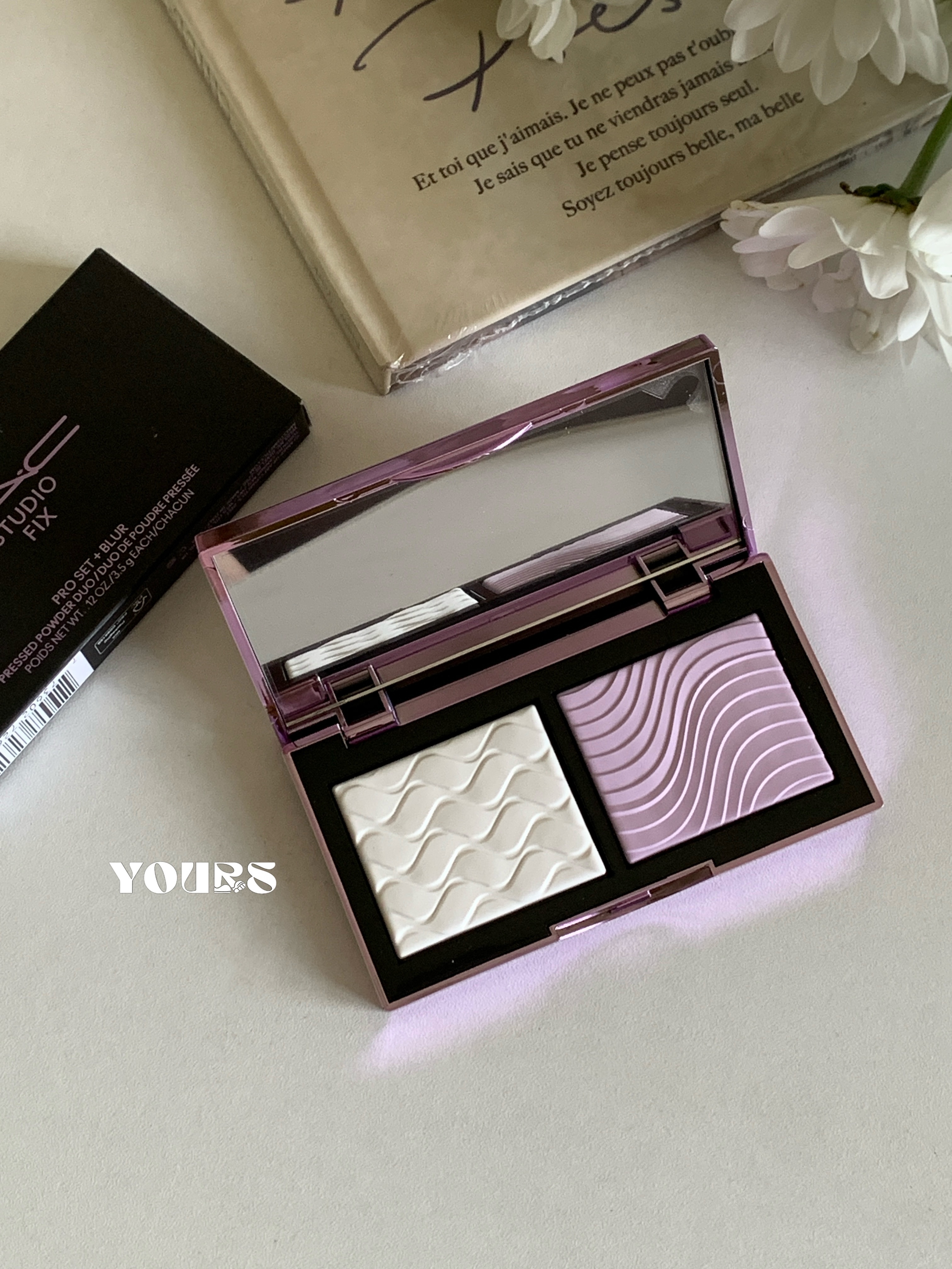 MAC 口袋雙色濾鏡蜜粉餅#紫白餅