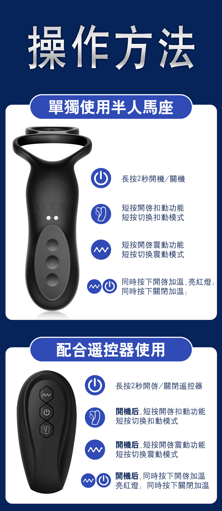 EROCOME Centaurus 半人馬座 遙控雙環可加熱前列腺按摩器