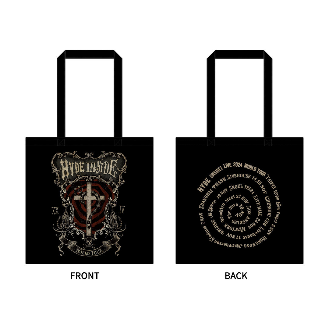 【HYDE「INSIDE」LIVE 2024 WORLD TOUR】/   COLOR TOTE BAG（BLACK） HYDEVIL