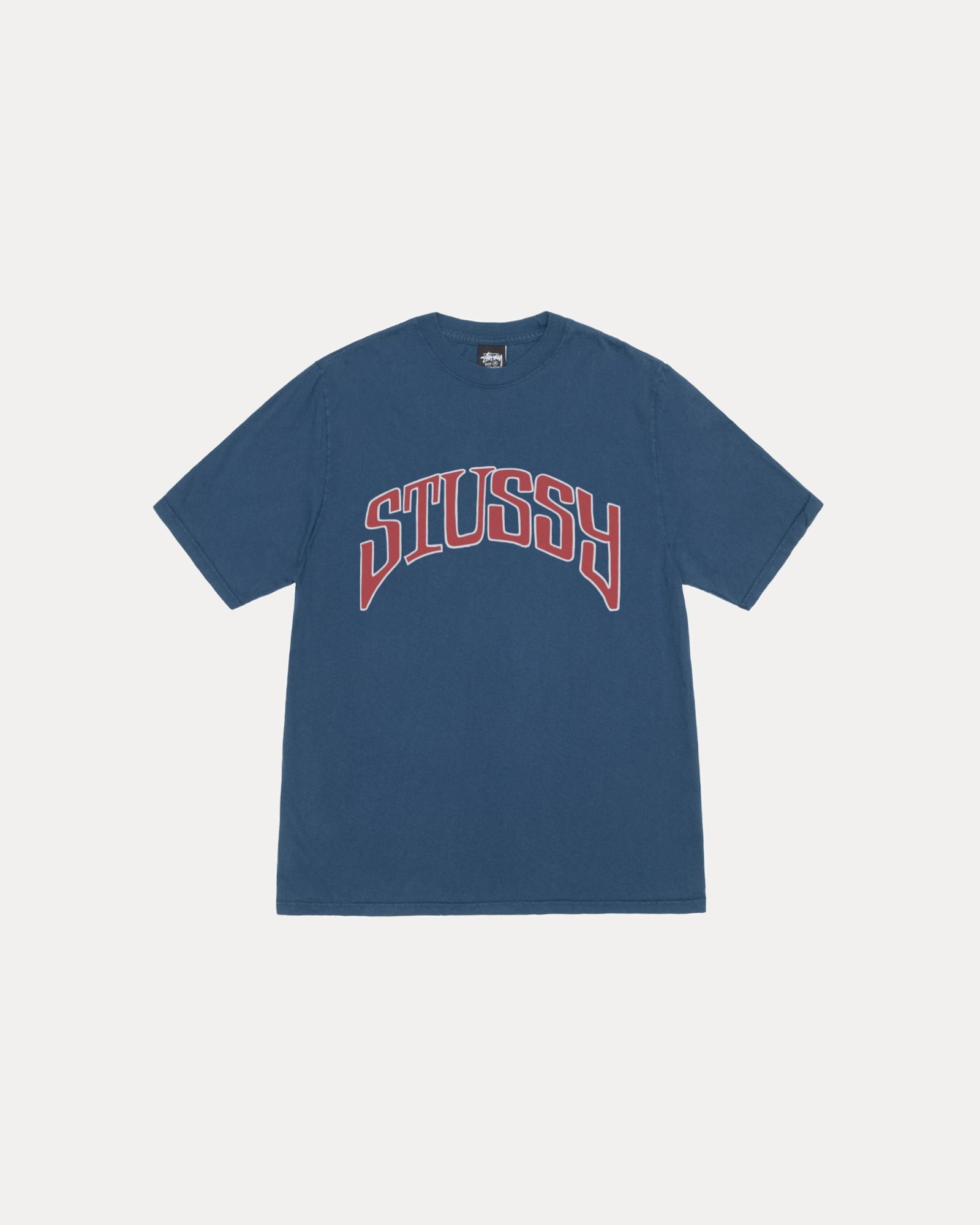 2025SS STUSSY ARCHED PIGMENT DYED TEE 水洗大學字體短T 現貨1