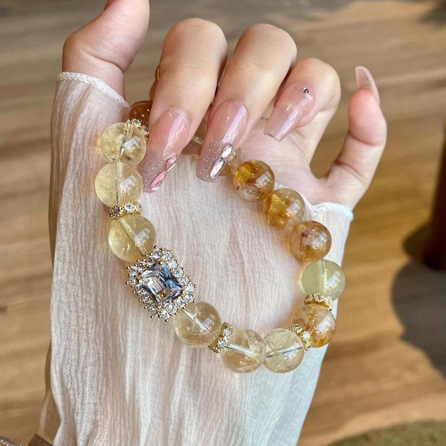 【金曜轉運】阿賽特黃水晶×檸檬黃水晶招財手鍊