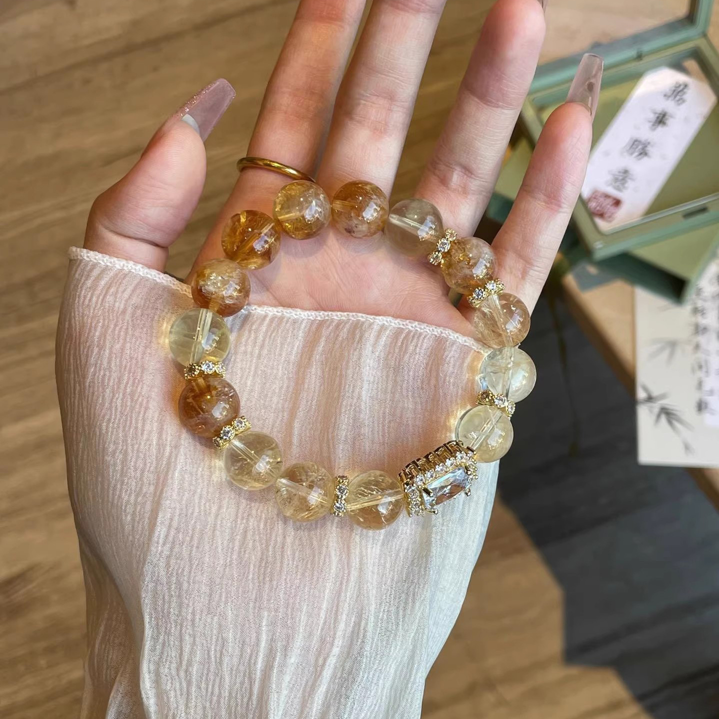 【金曜轉運】阿賽特黃水晶×檸檬黃水晶招財手鍊