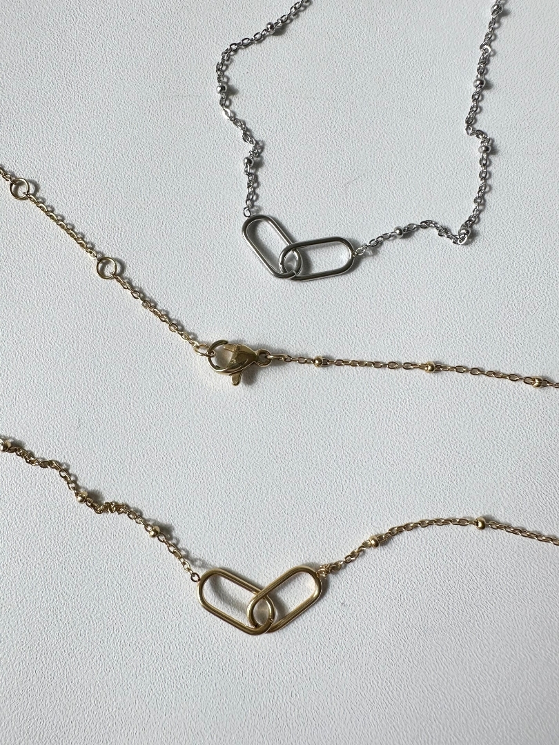 SS linked necklace