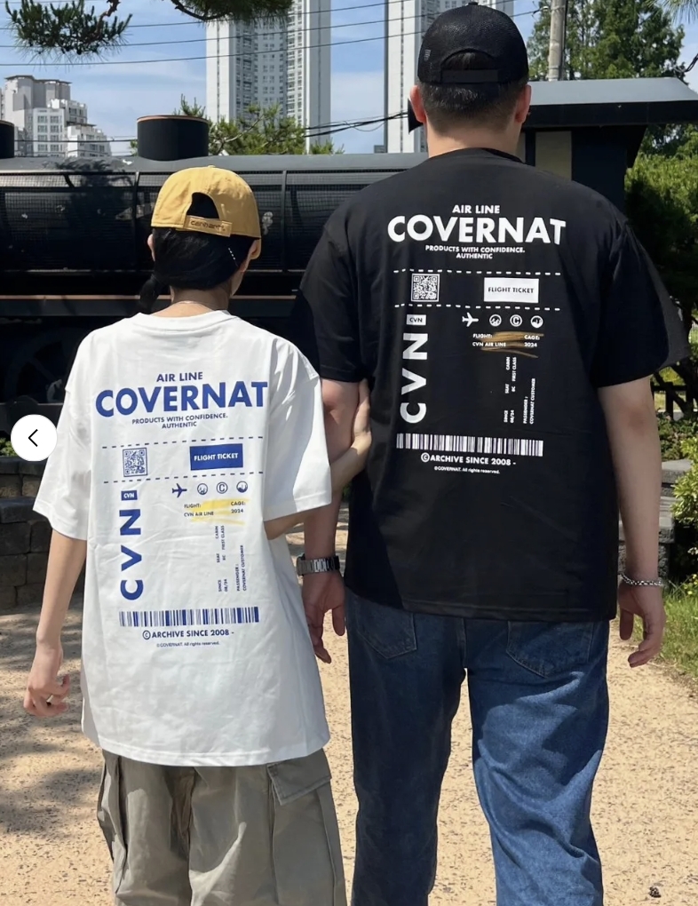 【OWN】Covernat 短袖 上衣 護照短T 厚磅 休閒 舒適 不分男女 黑色 白色 深粉