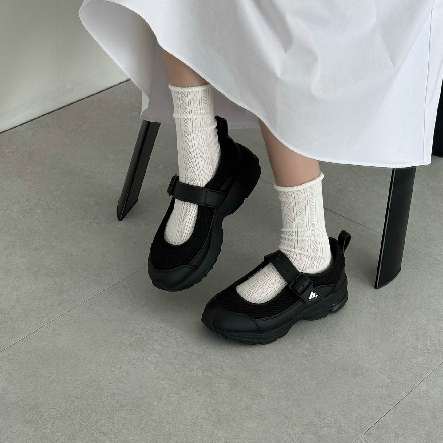 Adidas Formotion Mary Jane 黑色 綁帶 芭蕾舞 瑪莉珍鞋 JS4053