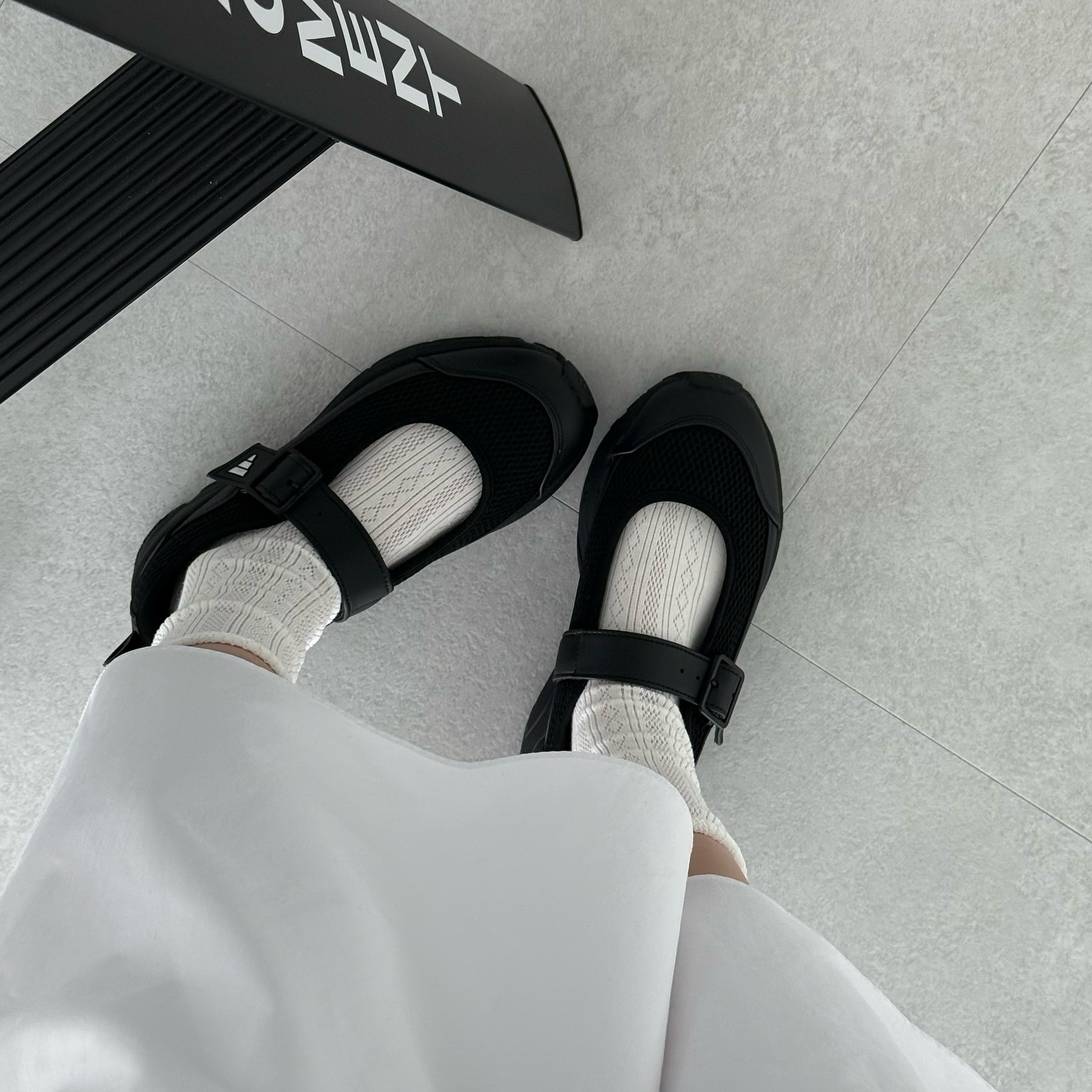 Adidas Formotion Mary Jane 黑色 綁帶 芭蕾舞 瑪莉珍鞋 JS4053