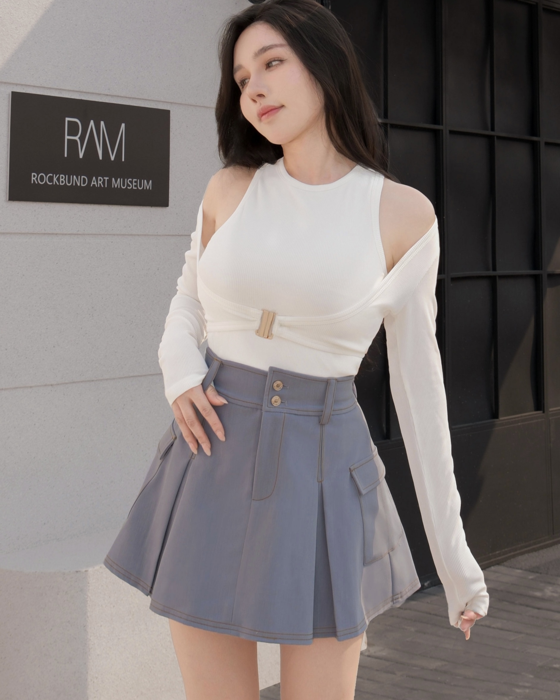 訂製-休閒兩件式坑條背心套裝