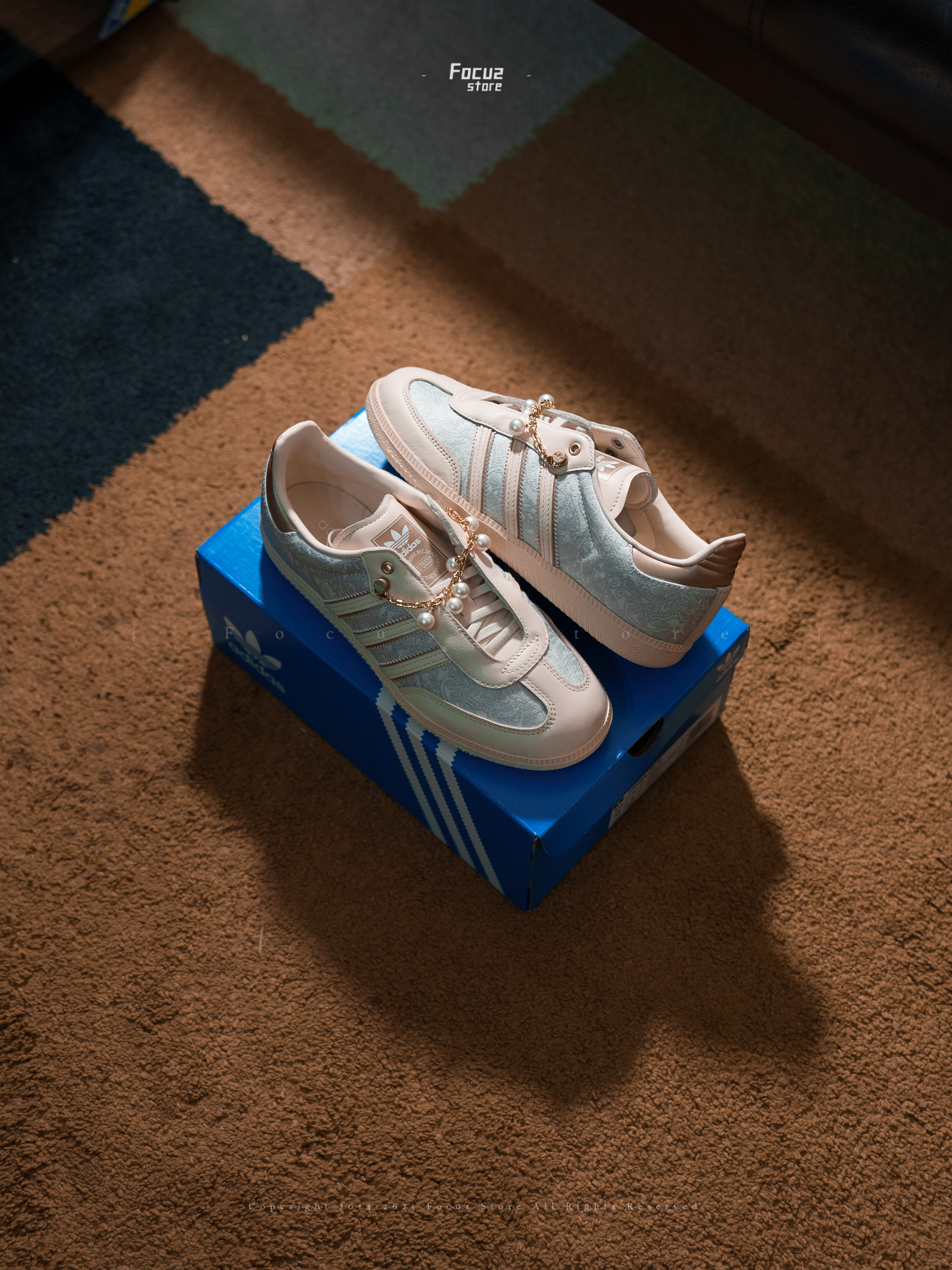 【Focus Store】現貨秒發 Adidas Originals Samba OG Wmns "Pearl Light Grey" 珍珠白 淺灰 JQ2616