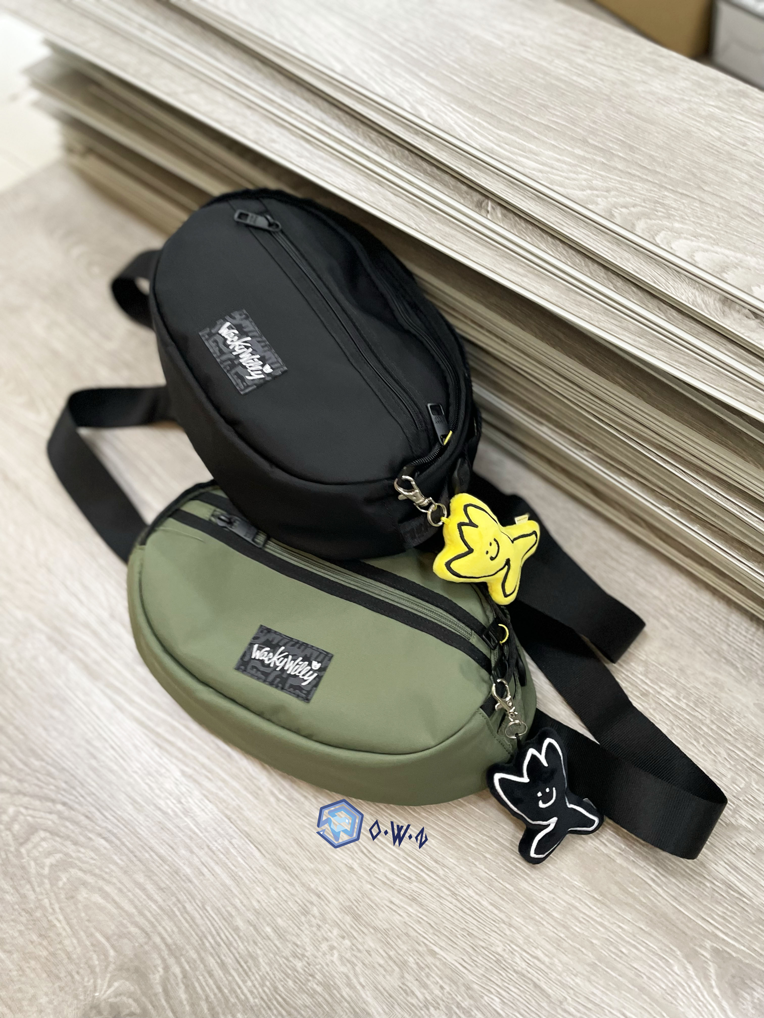 【OWN】Wacky Willy 機能 工裝 防水 透氣 腰包 小包 側背包 軍綠 黑色