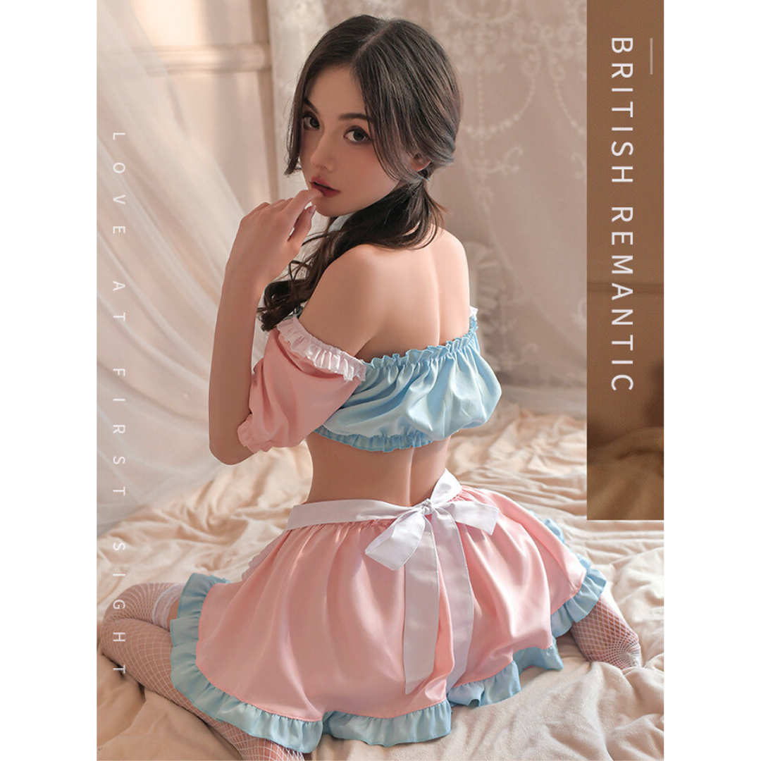 初戀配色可愛女僕套裝 JK-959