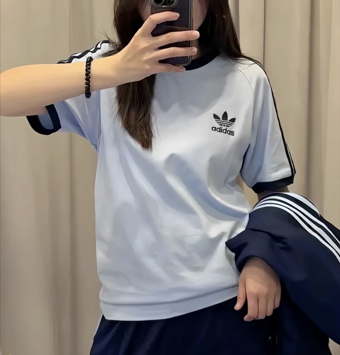 現貨出清  Adidas 短袖 三線 水藍色 JN7018