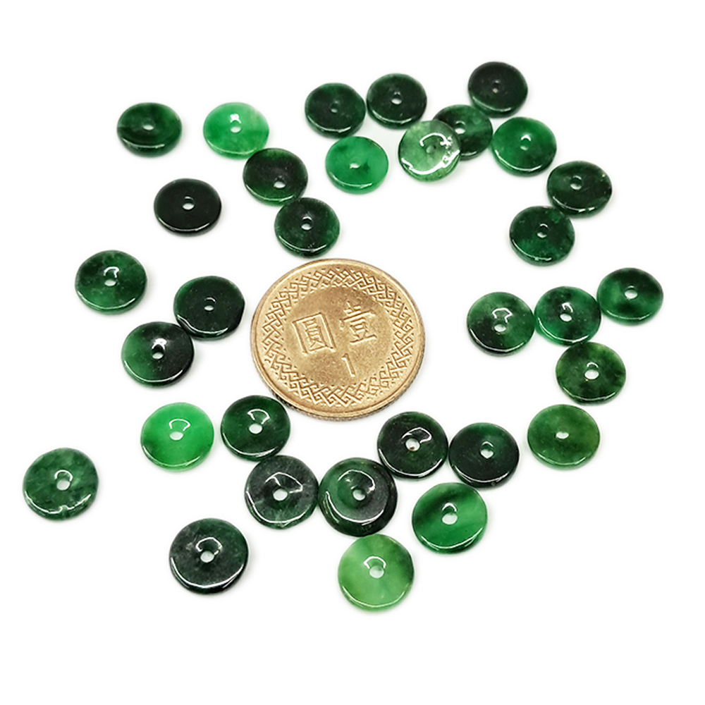 平安扣 鐵龍生玉配件 0.7公分4顆【十方】135551