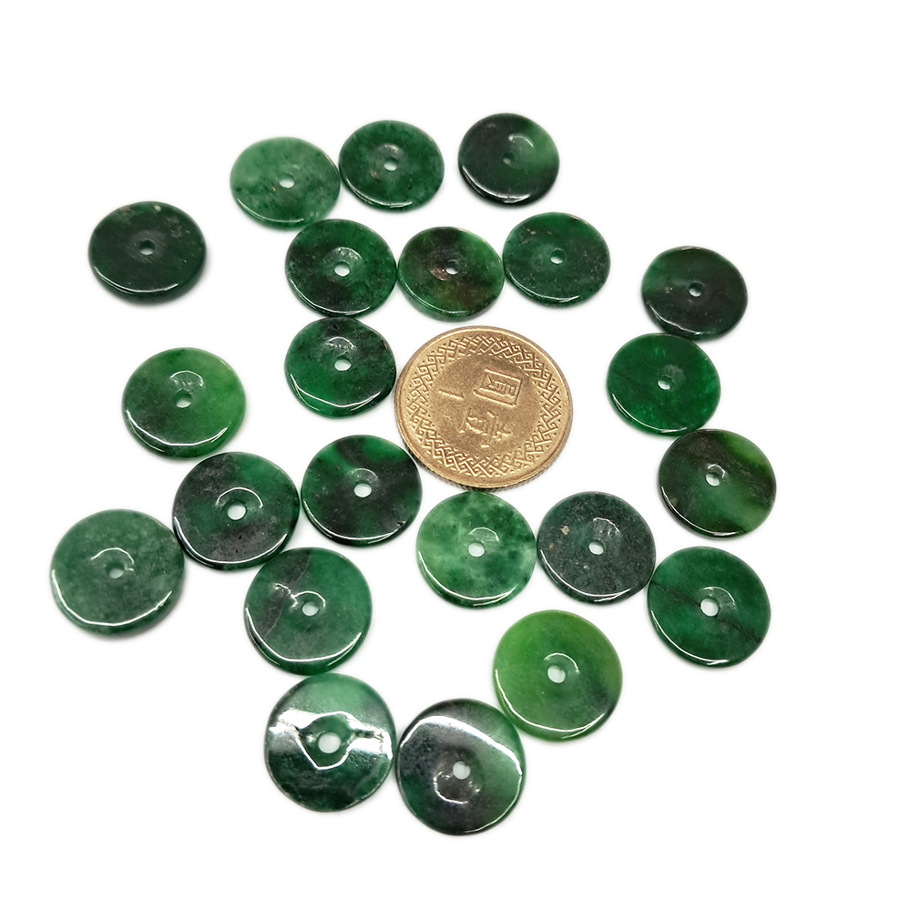 平安扣{鐵龍生}玉配件1.2 公分2片【十方】143806