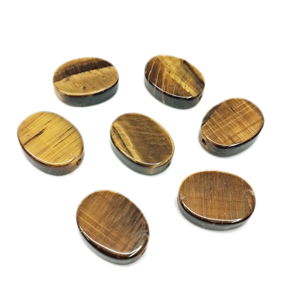 虎眼石 橢圓 扁珠1.6*1.2*0.5公分 配件1個【十方】144124