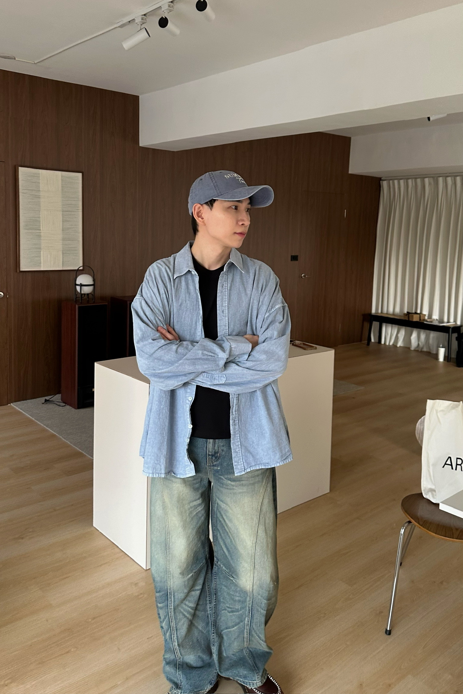 暮光質感洗舊襯衫