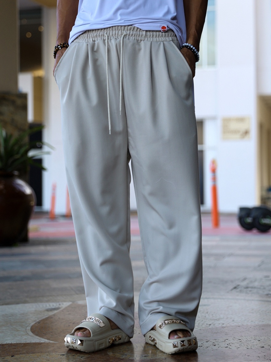 TR雙摺微寬休閒褲