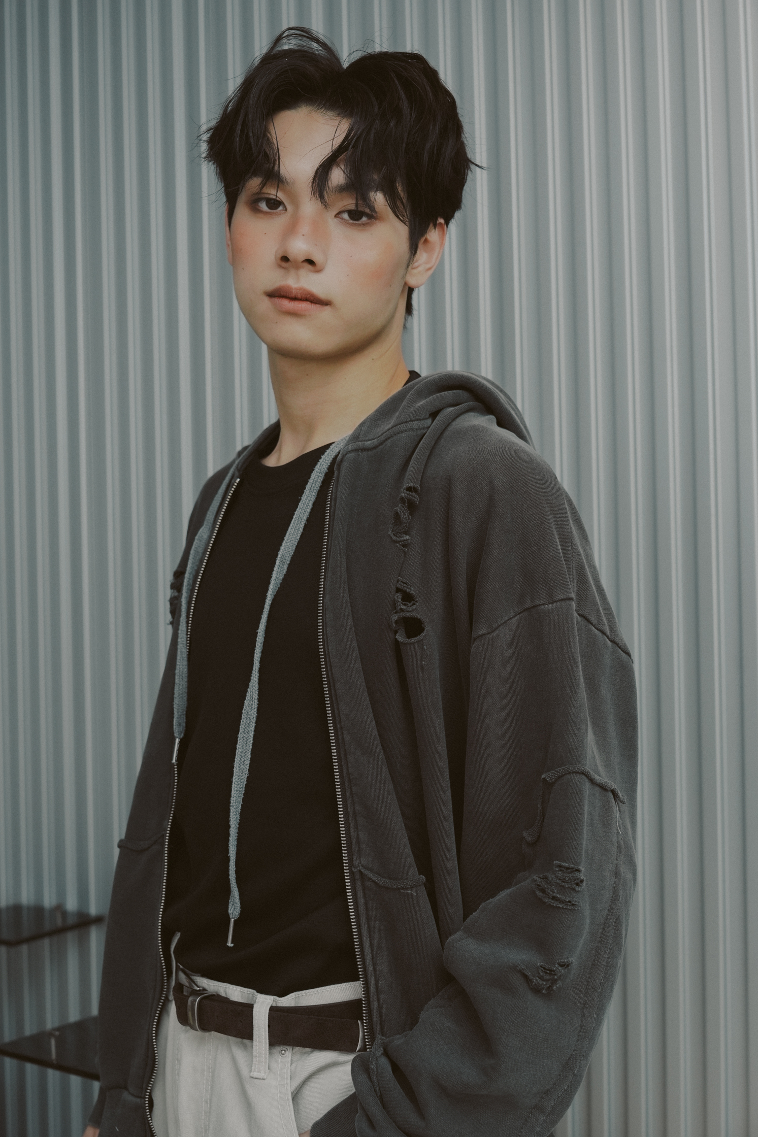 【Unisex】Pigment Vintage Hooded Zip-Up #連帽外套