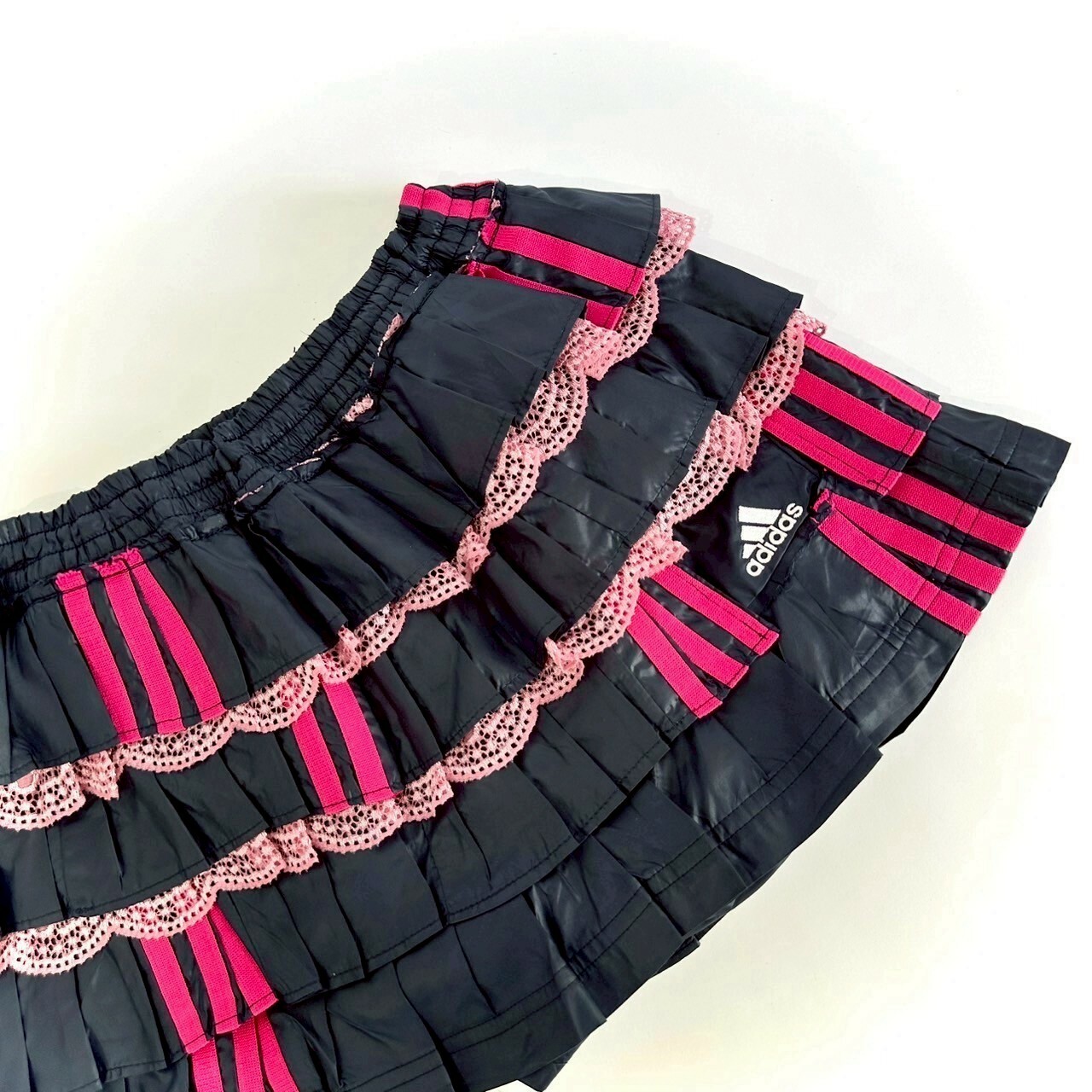 JUSTME - 【售罄】泰國復古Remake Lace 邊蛋糕裙褲 JM018