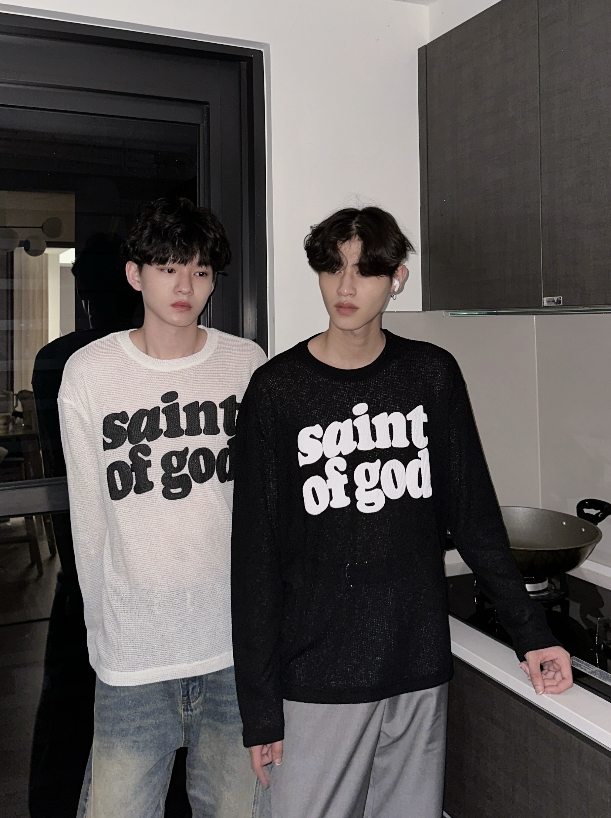 SAINTOFGOD文字薄長袖