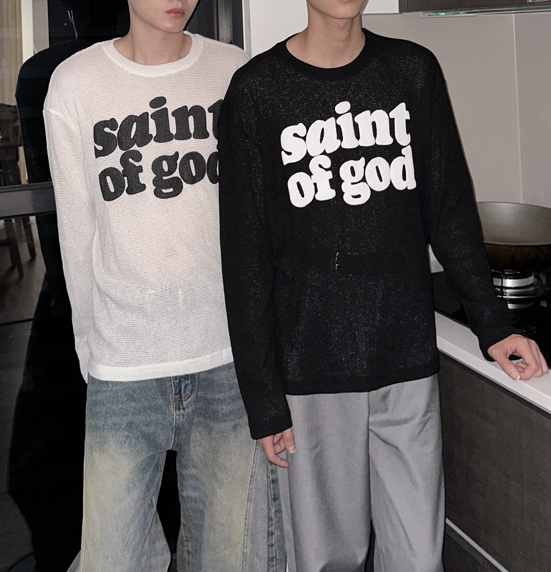 SAINTOFGOD文字薄長袖