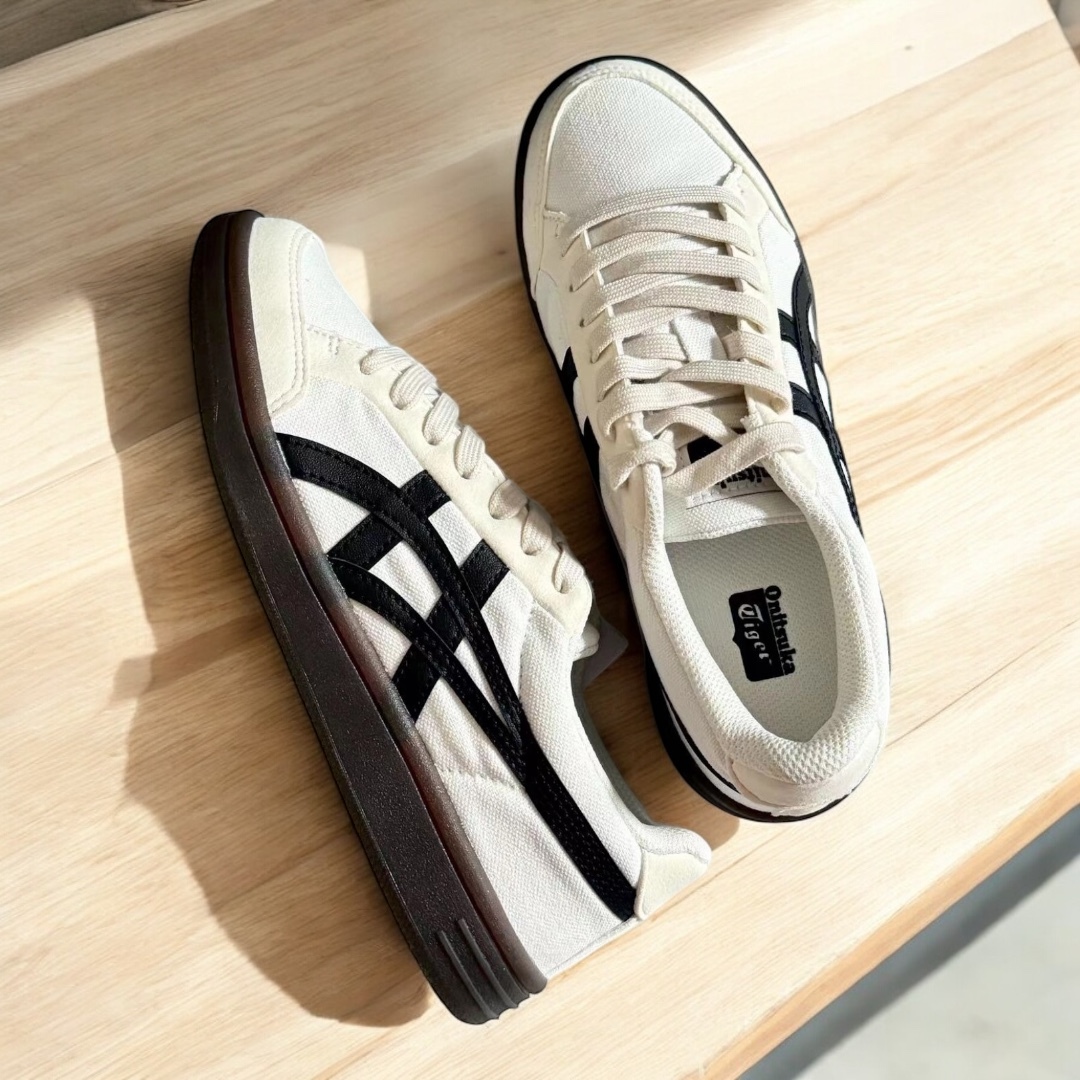 限時開團 預購 Onitsuka Tiger 鬼塚虎 Advanti 米白黑 奶茶色 復古 板鞋 膠底 簡約 1183B799-101